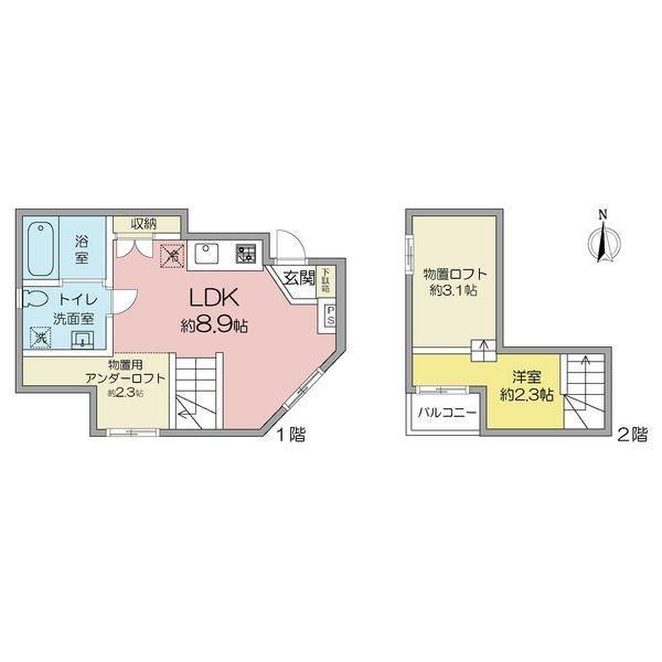 MAISON BLANCHE (ワンルーム/1階)の間取り写真