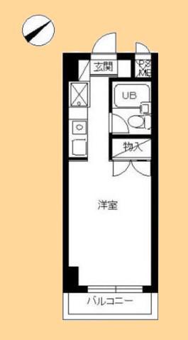 スカイコート和光(ワンルーム/2階)の間取り写真