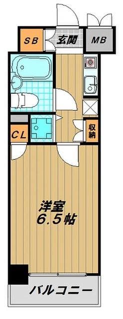 ダイアパレス西神戸(1K/4階)の間取り写真
