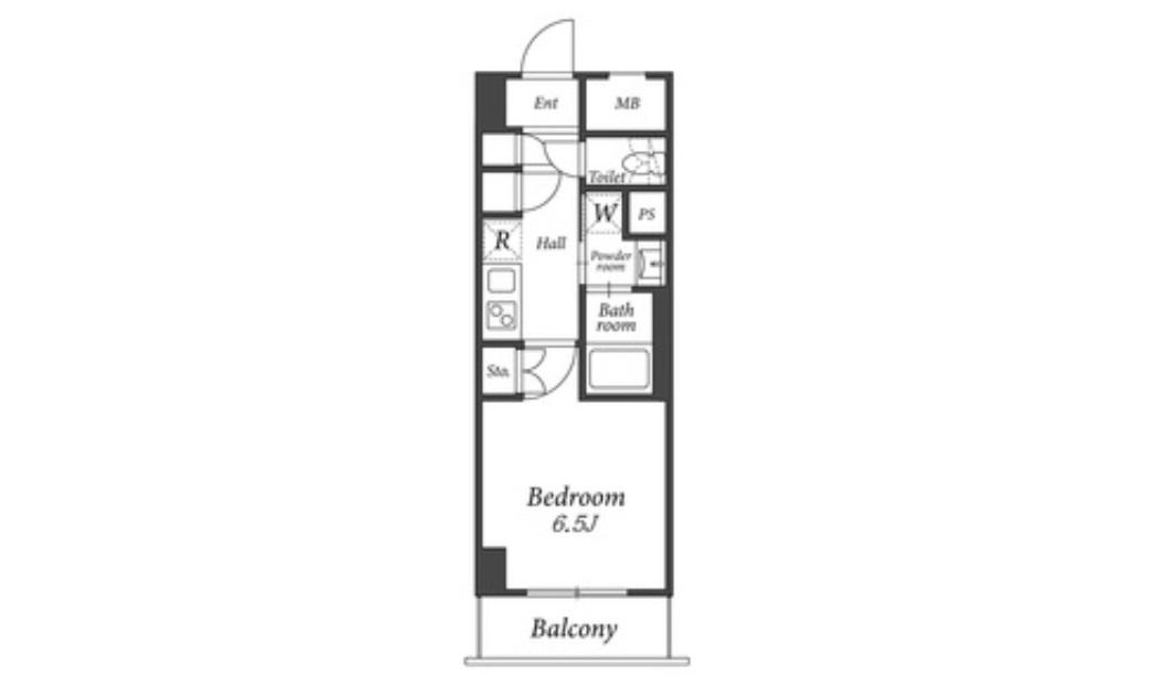 ADW RESIDENCE 西新宿(1K/12階)の間取り写真