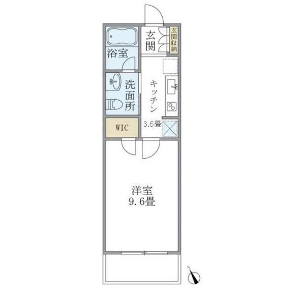 ANNEX南荻窪(1K/2階)の間取り写真