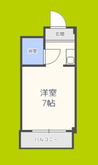 大宝緑橋CTスクエア(ワンルーム/4階)の間取り写真
