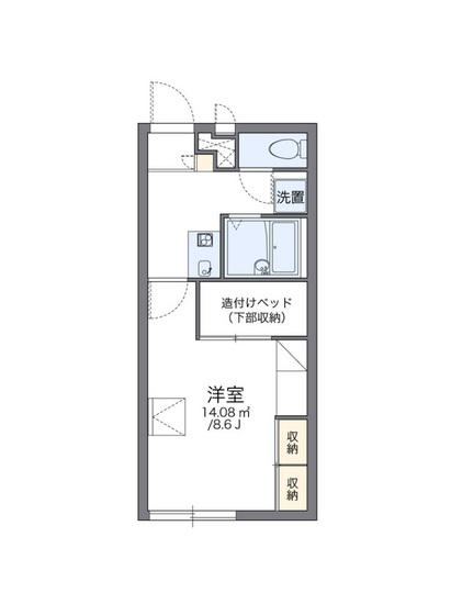 レオパレスラティエーラ1(1K/2階)の間取り写真