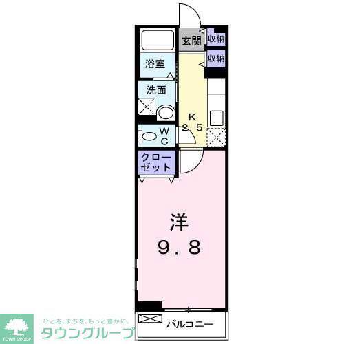コリーナ アーリエスI(1K/2階)の間取り写真