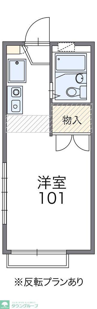 レオパレスリュミエール(1K/2階)の間取り写真