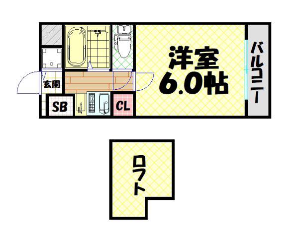 エステムコート大阪・中之島南(1K/8階)の間取り写真