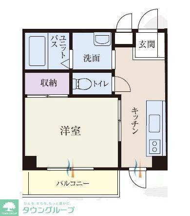 BCASA松戸IIIRE-BORN(1DK/1階)の間取り写真