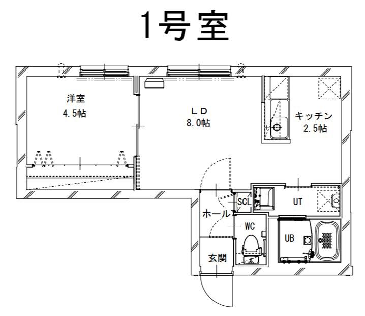 PARTIRE 裏参道(1LDK/4階)の間取り写真