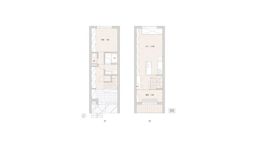NOLL VILLAGE(2LDK/1階)の間取り写真
