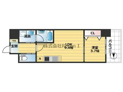 アーバネックス北久宝寺(1LDK/2階)の間取り写真