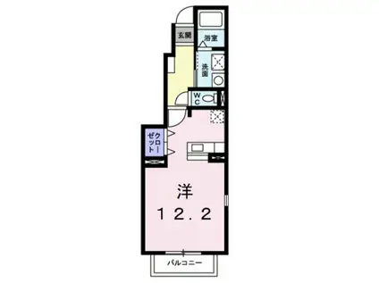 クヴァーラクーボ(ワンルーム/1階)の間取り写真