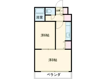 ジェイステージ苫小牧I(1LDK/2階)の間取り写真