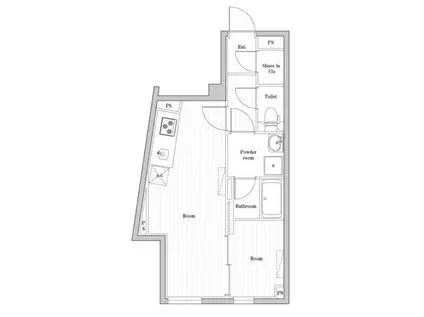 エディット文京千石2(1LDK/1階)の間取り写真