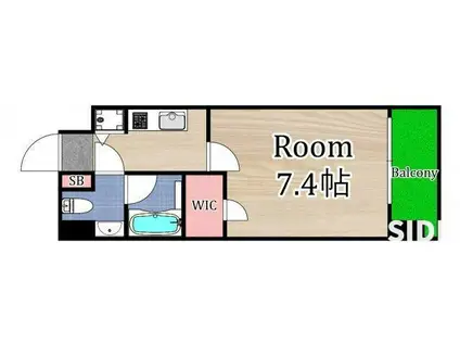 T´S SQUARE城東野江(1K/3階)の間取り写真