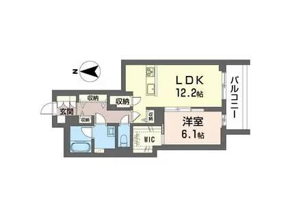 センターレジデンス グランデ(1LDK/2階)の間取り写真