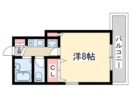 ハシモトエージェンシービルⅠ(1K/5階)の間取り写真