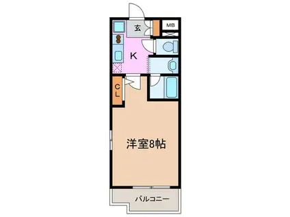 アーバンポイント豊田(1K/6階)の間取り写真