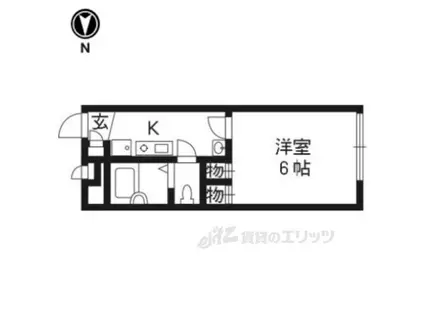 レオパレス 和泉VIII(1K/1階)の間取り写真