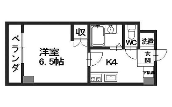 第2植野ビル(1K/7階)の間取り写真