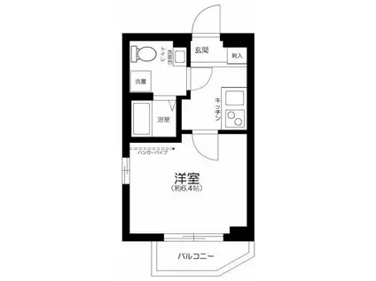 アーバンフロント秋葉原(1K/2階)の間取り写真
