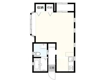 ガーデンハイムMAEDA(ワンルーム/1階)の間取り写真