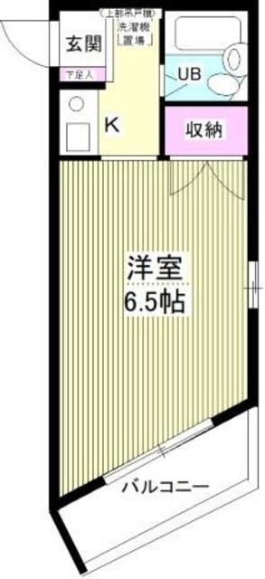 ピースアイランドコーポ(ワンルーム/2階)の間取り写真