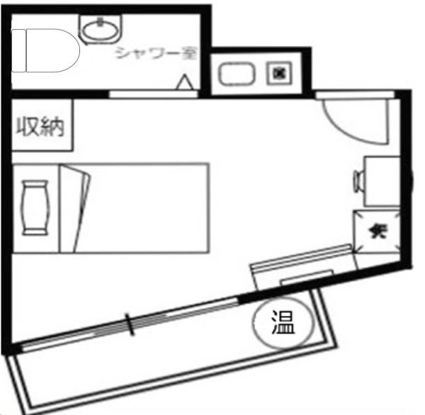 クレドハウス新宿(ワンルーム/2階)の間取り写真