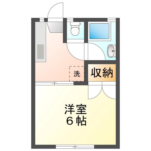 コーポあるまっと(1K/2階)の間取り写真