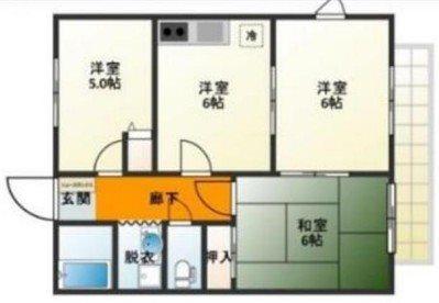 アーバンラファエロ(3DK/3階)の間取り写真