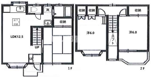 エメラルドハイツ(3LDK/2階)の間取り写真