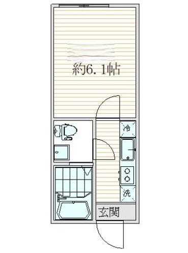 AW駒込ソメイレジデンス(1K/2階)の間取り写真