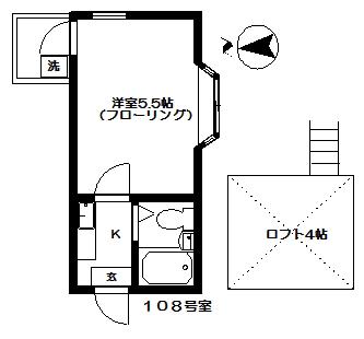 ハイツ オリーブ(1K/1階)の間取り写真
