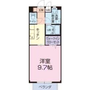 サープラスあじまII(1K/2階)の間取り写真
