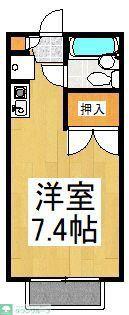 アーバン フォレスト(ワンルーム/2階)の間取り写真