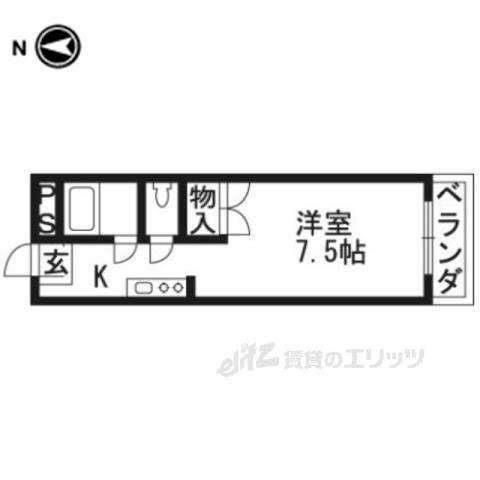ハウスオブローゼ(1K/3階)の間取り写真