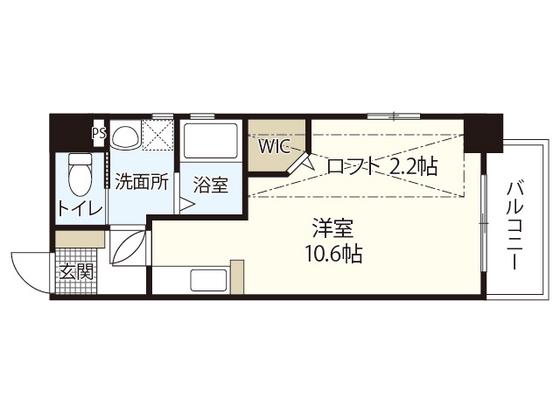KATAYAMABLD20(ワンルーム/4階)の間取り写真