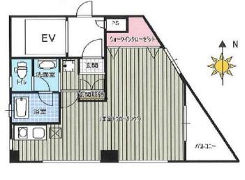 KOWA成増ビル(ワンルーム/8階)の間取り写真