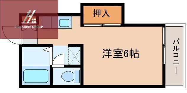 マツラハイツ(1K/2階)の間取り写真
