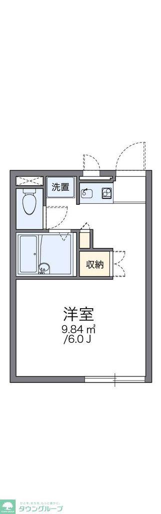 レオパレスセゾン(1K/2階)の間取り写真
