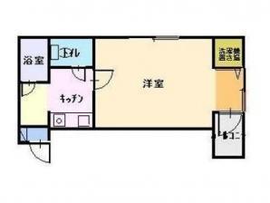 大福マンション三吉(1K/2階)の間取り写真