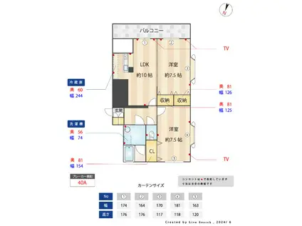 ビクトリーコートIII(2LDK/3階)の間取り写真