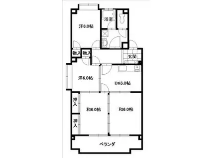 サンファミリア長久手II(4DK/4階)の間取り写真