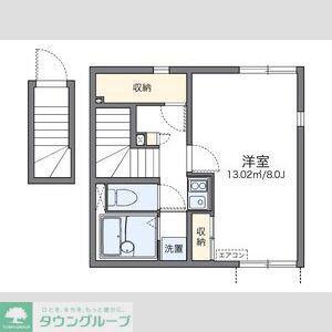 レオネクスト白菊(1K/2階)の間取り写真
