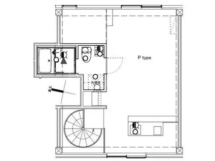 パルティータ四つ木(ワンルーム/3階)の間取り写真