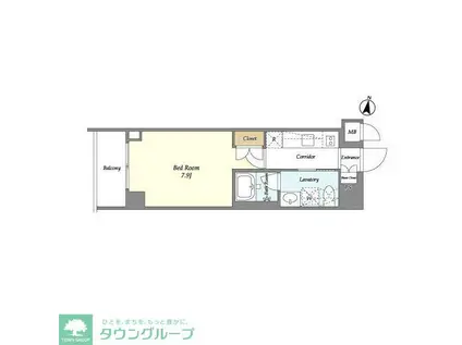 OZIO桜新町(1K/2階)の間取り写真