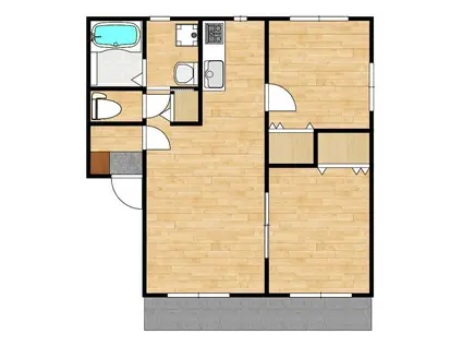 ヴェルデ・M(2LDK/1階)の間取り写真