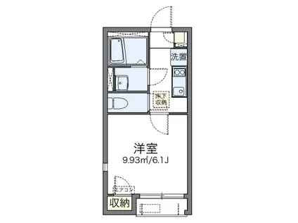 フレシールコート(1K/1階)の間取り写真