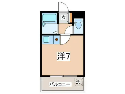 MERMAID HOUSE(ワンルーム/3階)の間取り写真