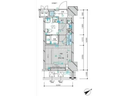 メインステージ蒲田VIエグザ(1K/3階)の間取り写真