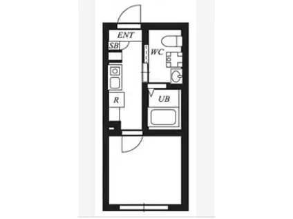 プラチナフォルム東十条II(1K/2階)の間取り写真